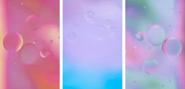 Banner Gradient Background Bubbles Pastel Cosmetic Colorful Backdrop Promotional Products — Stockfoto