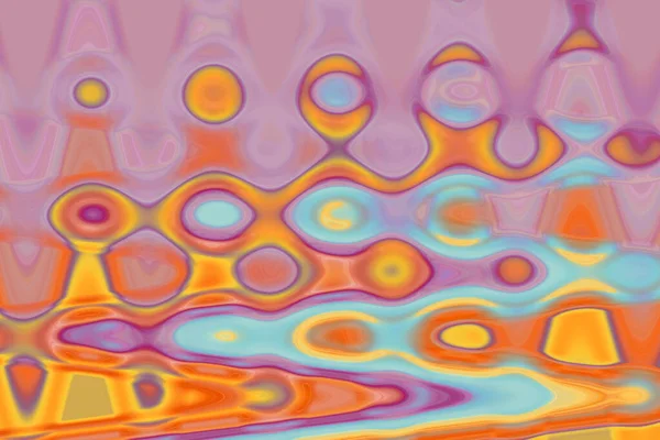 Mooie Abstracte Achtergrond Fantasie Kleurrijke Psychedelische Patroon — Stockfoto