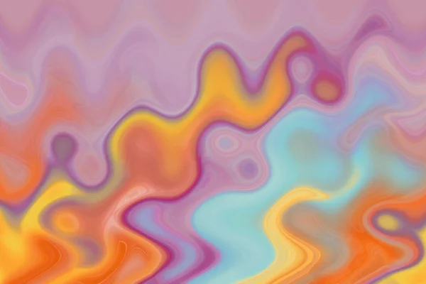 Fantasie Kleurrijke Psychedelische Patroon Golven Mooie Abstracte Achtergrond — Stockfoto
