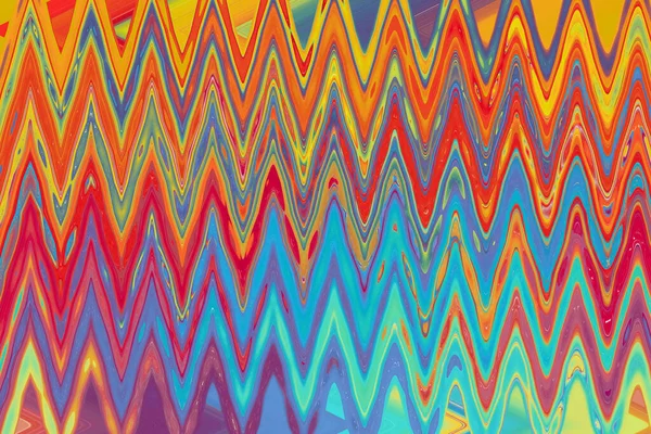 Arco Íris Fundo Abstrato Padrão Psicodélico Fantasia Ziguezague Colorido — Fotografia de Stock