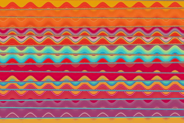 Regenboog Abstracte Achtergrond Psychedelisch Patroon Fantasie Kleurrijke Horizontale Golvende Lijnen — Stockfoto