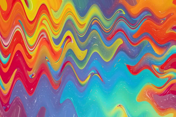 Rainbow Abstract Background Psychedelic Pattern Fantasy Colorful Waves — Stockfoto