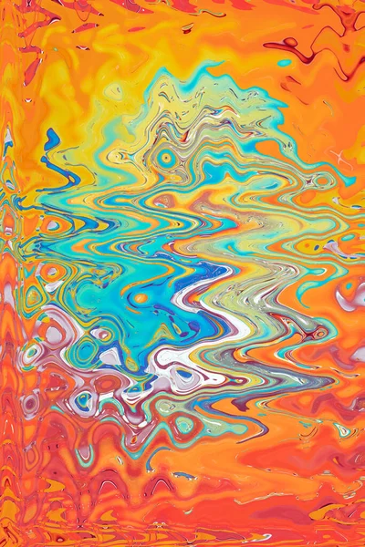 Gökkuşağı Soyut Arkaplanı Fantezi Renkli Bukleler Dikey Resim — Stok fotoğraf