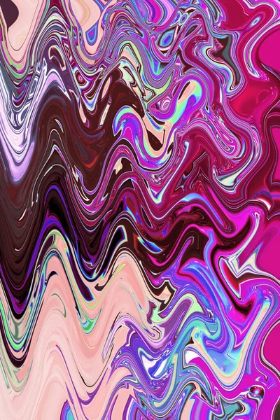 Abstrakcyjne Psychodeliczne Fioletowe Tło Fantazyjne Kolorowe Loki Obraz Pionowy — Zdjęcie stockowe