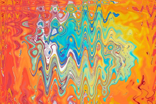 Regenboog Abstracte Achtergrond Psychedelisch Patroon Fantasie Kleurrijke Krullen — Stockfoto