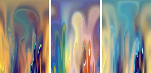 Fondo Nublado Colorido Patrón Abstracto Psicodélico Con Hermosas Líneas Suaves —  Fotos de Stock