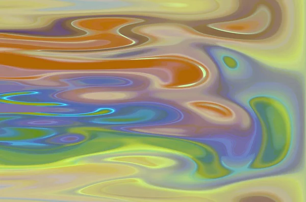 Abstract Troebele Pastel Achtergrond Psychedelisch Patroon Met Mooie Gebogen Lijnen — Stockfoto
