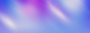 Menekşe ve mavi arkaplan. Uzun pankart, boşluğu kopyala