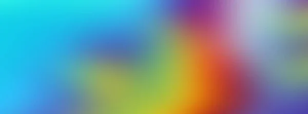 Various Bright Blurry Spots Bright Rainbow Gradient Background Wind Banner — Stock Photo, Image