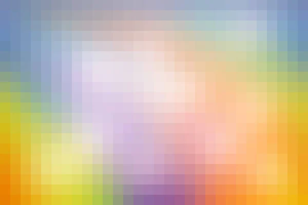 Pastel rainbow gradient background - blue color turning into yellow, pixel mosaic tile. copy space