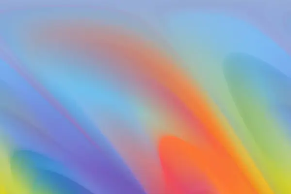Bright Rainbow Gradient Background Beautiful Volumetric Waves Blurry — Stock Photo, Image