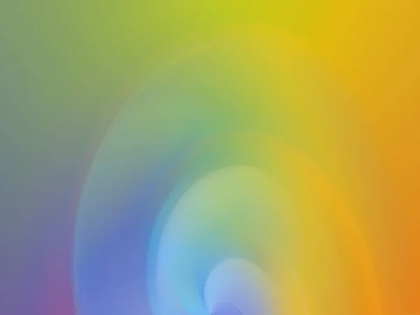 Heldere Regenboog Geometrische Helling Achtergrond Diverse Ovale Bogen Wazig Selectief — Stockfoto