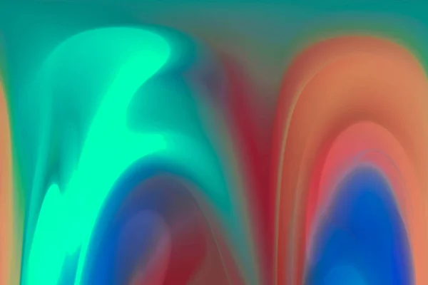 Orange blue gradient background. Beautiful volumetric waves, blurred