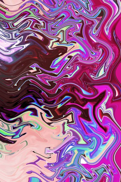 Violet Paarse Psychedelische Achtergrond Fantasie Kleurrijke Abstracte Krullen Verticaal Beeld — Stockfoto