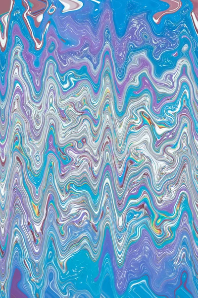 Blauw Lila Wit Abstract Patroon Psychedelisch Mooie Gladde Lijnen Verticaal — Stockfoto