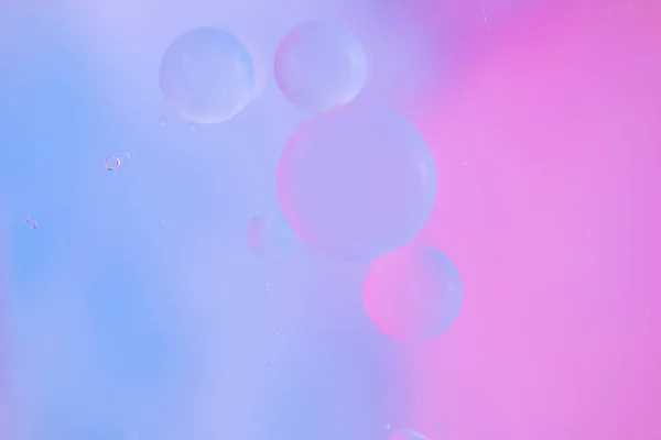 Abstrakter Hintergrund Zarten Rosa Und Violetten Tönen Makroöltropfen Auf Der — Stockfoto
