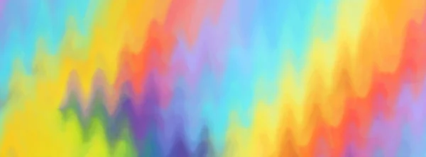 Rainbow Background Fantasy Multicolored Blurred Pattern Long Banner — Stock Photo, Image
