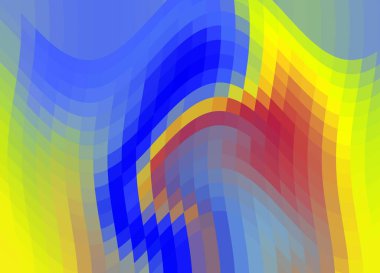 piksel mozaik fayans. Gökkuşağı gradyan arka planı. Geometrik desen, doku arkaplanı. Çocuklar için reklam ve mal satmak için güzel bir geçmiş.