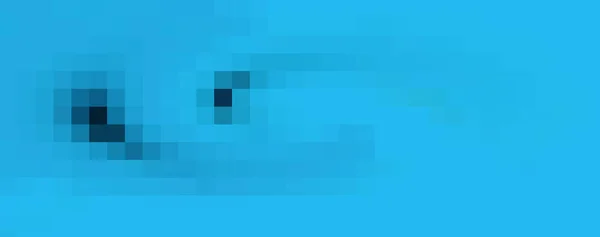 Длинное Знамя Градиент Мягкий Синий Фон Геометрический Узор Пиксельная Мозаика — стоковое фото