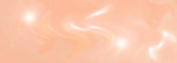 Blurred pastel orange-peach background with lens flare effect. Banner in trendy color 2024 Peach Fuzz, gradient.