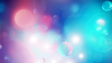 Soyut 3D pembe arka plan kabarcıkları renkli tonlarda. Yağ damlalarıyla suda bozulma ve mercek patlaması. Gradyan, bokeh.
