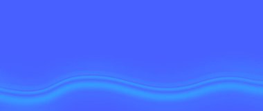 Mavi eğimli düz dalgalı çizgilerle soyut arkaplan. Minimalist tasarım arka planlar, web tasarımı ve sunumlar için uygundur. 3 boyutlu efekt, kopyalama alanı. Uzun pankart