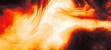 Yoğun turuncu ve beyaz sıvı sıcaklığı ve enerjiyi çağrıştırıyor, canlı arkaplanlar için ideal.. 