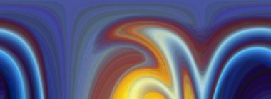 Dinamik mavi ve sarı eğimli soyut sanat düz kıvrımlı ve parlak röfleli. Modern tasarım, posterler, tekstil baskıları ve yaratıcı projeler için mükemmel.. 