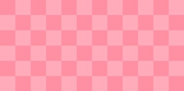 Minimalist, pürüzsüz desen, yumuşak, pembe kareler ve kareli bir düzen. İnce ve temiz bir arkaplan.