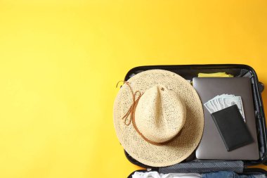 seyahat konsepti, düz yatak