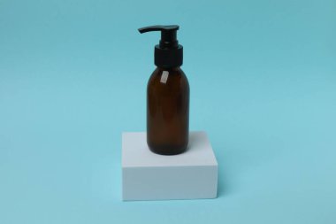 Boş etiket modelli şişe, 3 boyutlu illüstrasyon