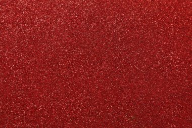 Kırmızı arka plan ve küçük Noel kar taneleri. Noel arkaplanı.