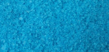 Doğal mavi banyo tuzu dokusu, seçici odak