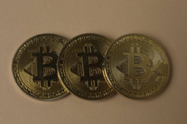 Bitcoin kripto para birimi kavramı. Bitcoin ve para