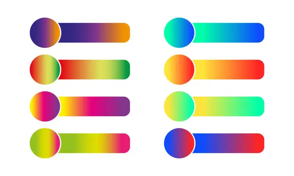 Renkli soyut gökkuşağı arkaplan seti, kaydırıcı, resimler, küme 