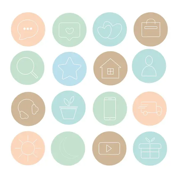 9 evrensel basit simge kümesi, ağ simgeleri, vektör, illüstrasyon