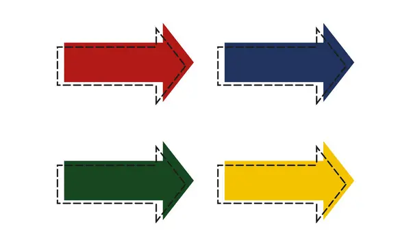 ok kümesi, düz biçim vektörü, vektör, etiket, resimler 
