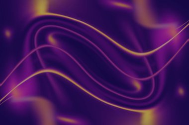 Pürüzsüz, akıcı soyut bir arka plan, zengin mor ve altın renkli. İpeksi, dalga benzeri doku lüks ve modern bir estetik yaratır. Dijital sanat, markalaşma veya teknolojik görseller için mükemmeldir..