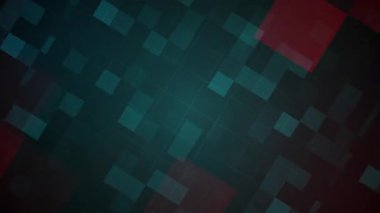 Soyut hareket eden mavi noktalar dijital arkaplan. Kare ızgaranın kusursuz animasyonu. Veri görselleştirme, yüksek teknoloji kavramları, dijital ürünler ve teknolojik etkinlikler için mükemmel. Teknisyen için ideal arkaplan