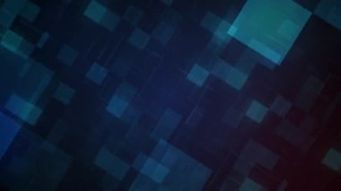 Soyut hareket eden mavi noktalar dijital arkaplan. Kare ızgaranın kusursuz animasyonu. Veri görselleştirme, yüksek teknoloji kavramları, dijital ürünler ve teknolojik etkinlikler için mükemmel. Teknisyen için ideal arkaplan