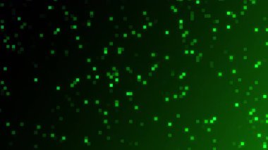 Soyut yeşil hareket eden kareler dijital arkaplan. Kare ızgaranın kusursuz animasyonu. Veri görselleştirme, yüksek teknoloji kavramları, dijital ürünler ve teknolojik etkinlikler için mükemmel. t için ideal arkaplan
