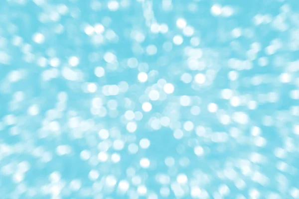 Azul Desfocado Fundo Inverno Abstrato Brilhante Com Manchas Cintilantes Brancas — Fotografia de Stock