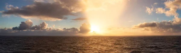 Dramatický Barevný Východ Slunce Obloha Nad Severním Atlantikem Oblaka Příroda — Stock fotografie