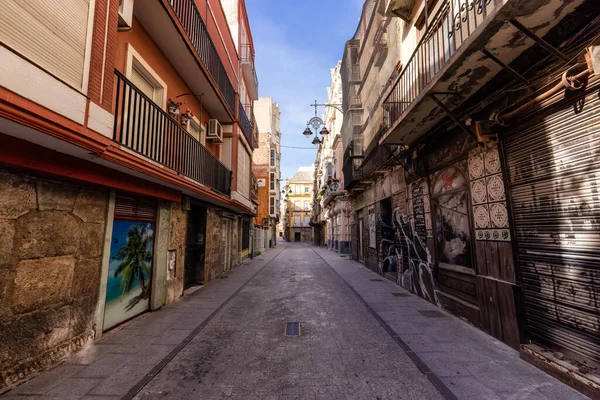 Strade Nella Città Storica Nel Centro Cartagena Spagna — Foto Stock