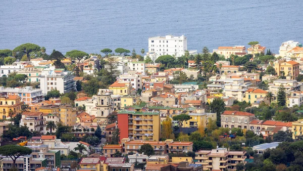Luftaufnahme Der Touristenstadt Sorrent Italien Tyrrhenische Küste — Stockfoto