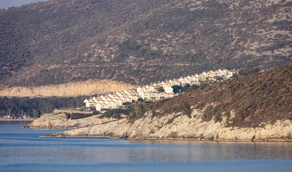 Casas Residenciales Una Ciudad Turística Junto Mar Egeo Kusadasi Turquía —  Fotos de Stock