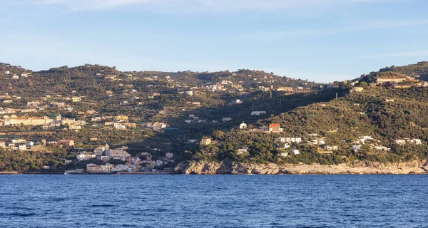 Rocky Coast Homes Touristic Town Sorrento Italia Costa Amalfitana Tarde — Foto de Stock