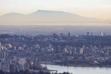 False Creek in Downtown Vancouver, BC, Canada. Modern City on the West Coast.