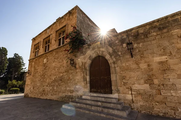 Historic Building Old Town Rhodes Greece Sunny Day — Stock Photo, Image