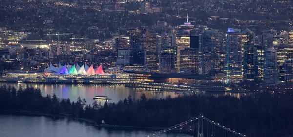 Urban Downtown City Stanley Park Vancouver British Columbia Canada Winter — Stock Photo, Image